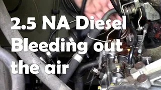 2.5 NA diesel  Defender - bleeding the air out of the system