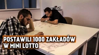 1000 ZAKŁADÓW W MINI LOTTO - ILE WYGRALIŚMY? | Bez kanału