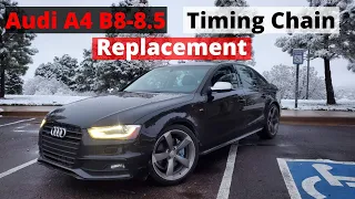 Timing chain replacement complete kit on Audi A4 B8.5 2.0T