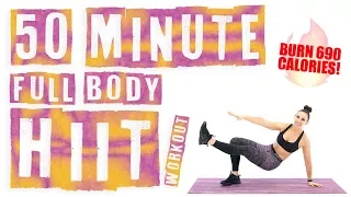 50 Minute Full Body HIIT Workout 🔥Burn 690 Calories! 🔥