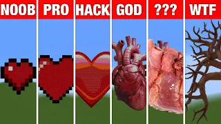 NOOB VS PRO VS HACKER Minecraft Pixel art✨Heart