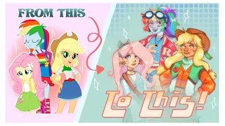 REDESIGNING EQUESTRIA GIRLS (+plus going over their dolls)