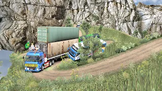 Overloaded Trailer - the most dangerous road | Euro Truck Simulator 2