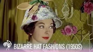 Bizarre Hat Fashions w/ a Kitchen Theme (1950s) | Vintage Fashions