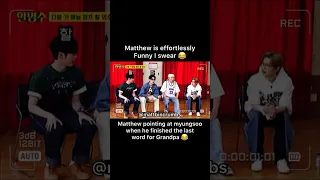 Matthew is so funny 😂 #SeokMatthew