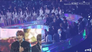 IDOLS (GFRIEND MAMAMOO ETC) Reaction to WANNA ONE (Destiny + Spring Breeze) MMA 2018