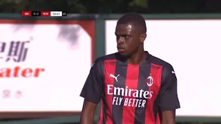 Pierre Kalulu vs Novara | Debut for Milan 🇫🇷