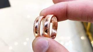 Making a Rose Gold Wedding Ring | Jewelry Making | How it’s made | 4K Video