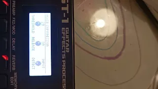 Boss GT-1 Big Muff fuzz settings