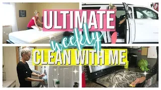 ULTIMATE CLEAN WITH ME | WEEKLY WHOLE HOUSE CLEANING | EXTREME CLEANING MOTIVATION