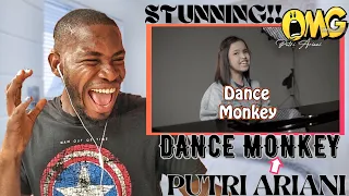 PUTRI ARIANI - Dance Monkey - Tones and I [lirik] cover REACTION!!!😱