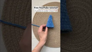 Crochet a Plush Gnome in 50 min! | Free YouTube Tutorial