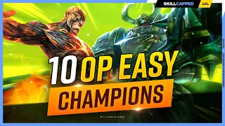 10 BEST & EASIEST Champions For BEGINNERS - League of Legends