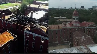 Bull Street fire at Babcock building