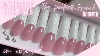 How to make press on nails in depth | French tip press on nails tutorial How to pack press on nails