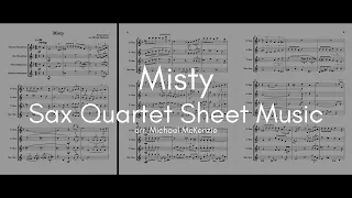 Misty - Sax Quartet Sheet Music