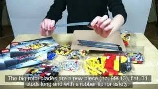 LEGO Technic 9396 Helicopter Review & Time Lapse Build