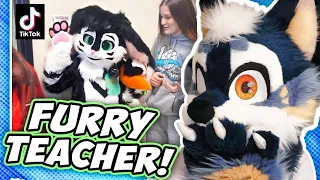 This Teacher Came to School in Her FURSUIT!