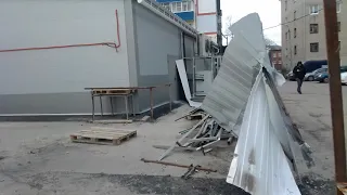 Последствие урагана в городе Шатура. 19,12,2019 (2) #ШАТУРА. #УРАГАН