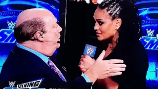 Paul Heyman lectures Natalya and Temina on WWE Talking Smack for Motivation. Riggs Reacts.