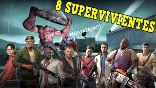 L4D2: 8 Supervivientes Vs Infectados a Cada Rato!!! - No Mercy - Loquendo