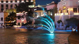 Bellagio Fountain new nozzles and lights test