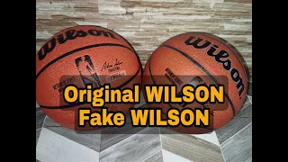 Wilson NBA Basketball Original vs Wilson NBA basketball Fake Ball Review 2023