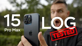 iPhone 15 Pro Max ProRes LOG Video VS Stock Camera