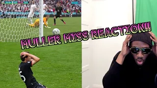 Muller Miss Reaction vs. England Euro 2020 | HOW THE HECK DID MULLER MISS??!!