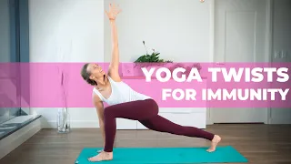 10 Min Immune Boosting Yoga Flow | YOGA FOR LYMPHATIC SYSTEM