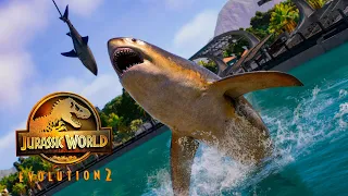 😱 EL MEGALODON 😱 Y MUCHAS NOVEDADES - NUEVO DLC JURASSIC WORLD EVOLUTION 2