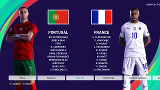 PES 2021 - Portugal vs France - International Match - Gameplay PC - C.Ronaldo vs Mbappe