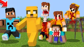 24H TROLLANDO meus amigos VIRANDO MONSTROS ASSUSTADORES no Minecraft