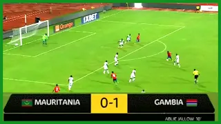 AFCON 2022: Mauritania vs Gambia 0 - 1, Goal and Highlights.