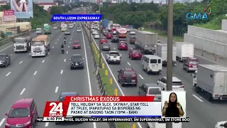 Mabigat na daloy ng trapiko, ramdam sa SLEX | 24 Oras