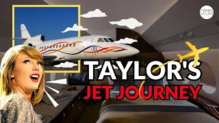 A Look Inside Taylor Swift's Private Jet ✈️🌟 #celebnews