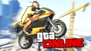 ВПЕЧАТЛЯЮЩИЙ МОТОПАРКУР НА СТРОЙКЕ В GTA 5 ONLINE ( ГОНКИ )