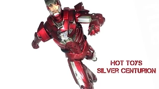 Hot Toys Iron Man 3 Silver Centurion Mark 33 Iron Legion Sideshow Collectibles Toy Review