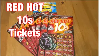 Frenzy & Red Hot 10’s Tickets‼️ Surprise Win😱 California Lottery Scratchers🤞🍀🍀🍀