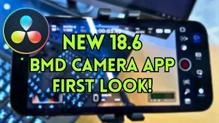 NEW FREE Blackmagic Camera APP - FIRST LOOK + Resolve 18.6 SYNC!