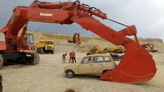 trip to FRANCE to see a POCLAIN 1000. the world's largest excavator 1973 two V12 Deutz engines 190T!