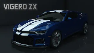 GTA 5 - Vehicle Customization - Declasse Vigero ZX (Chevrolet Camaro ZL1)