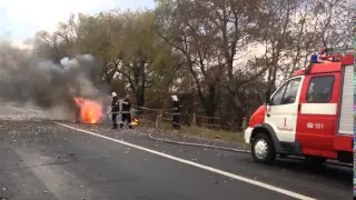 Пожежа автомобіля на Буковині