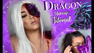 Dragon makeup tutorial || makeupbychloeee.b 😈