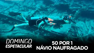 50 por 1: Álvaro Garnero encontra navio naufragado há mais de 150 anos nas águas do Caribe