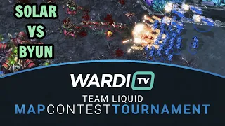 SEMI-FINALS! - ByuN vs Solar (TvZ) - WardiTV Map Contest Tournament [StarCraft 2]