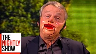 Nina Conti Turns Martin Clunes Into A Ventriloquist Dummy | The Nightly Show