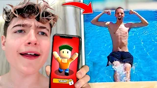 STUMBLE GUYS TANZ oder IN DEN POOL GESCHUBST WERDEN! 😱🤣 (EXTREM)