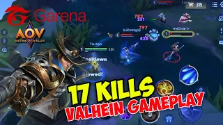 Valhein Gameplay 17 kills,New Event Garena Arena Of Valor 2023,best hero MOBA AOV