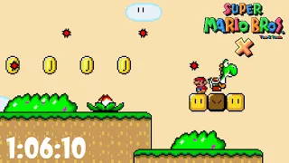 *WR* Super Mario Bros. X The Invasion 2 100% in 1:06:10